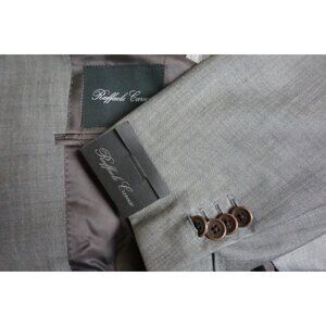 Raffaele Caruso Mohair Blend Light Gray 2 Pc Suit 42R US NEW